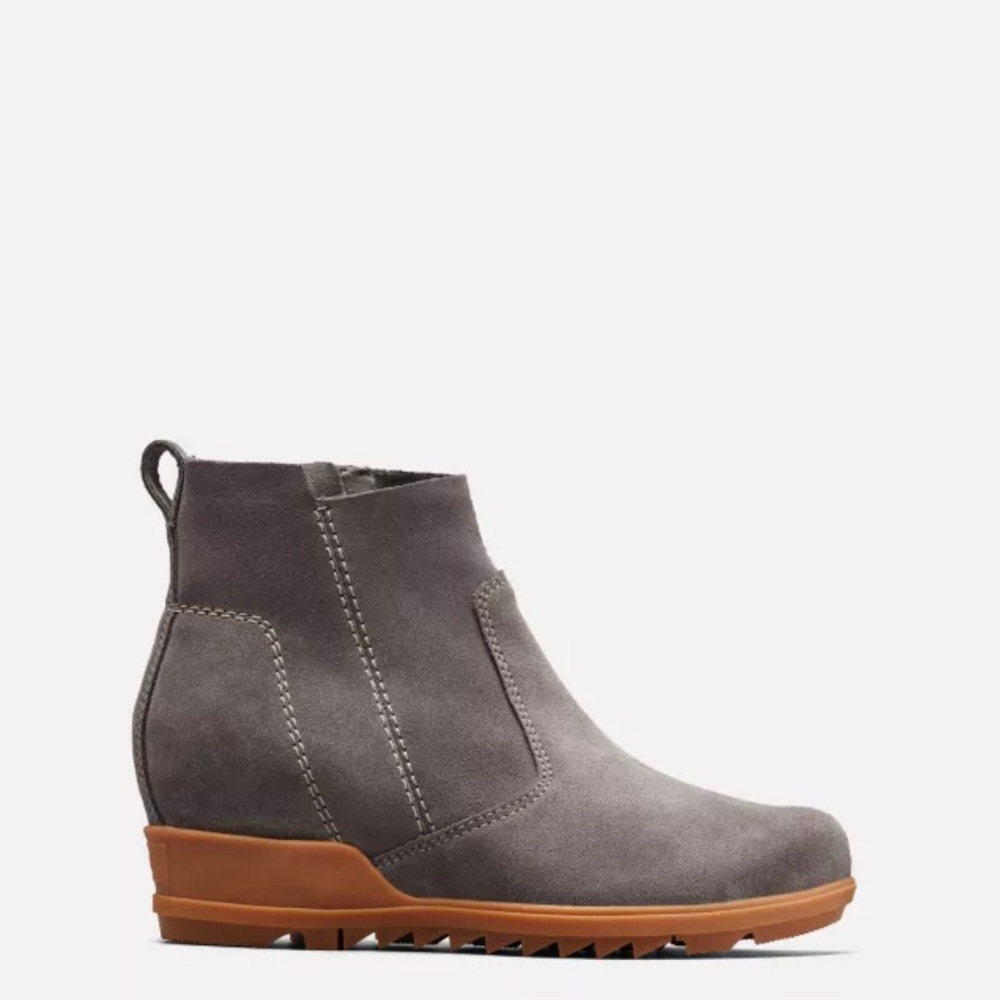 Sorrel Evie Booties 8.5 Grey Waterproof Suede